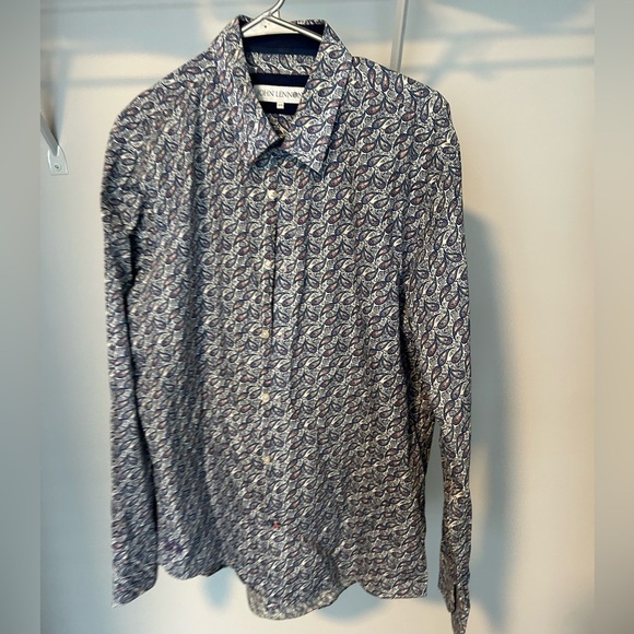 John Lennon Men's Multicolor Paisley Shirt - Picture 1 of 5